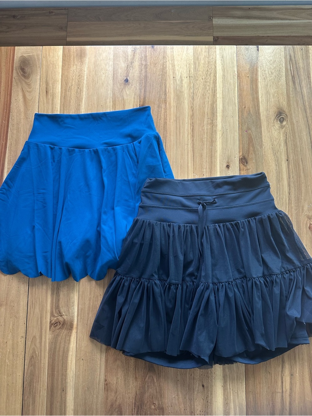 Bundle Skort Black/Blue Athletic Skirt with Built-In Shorts